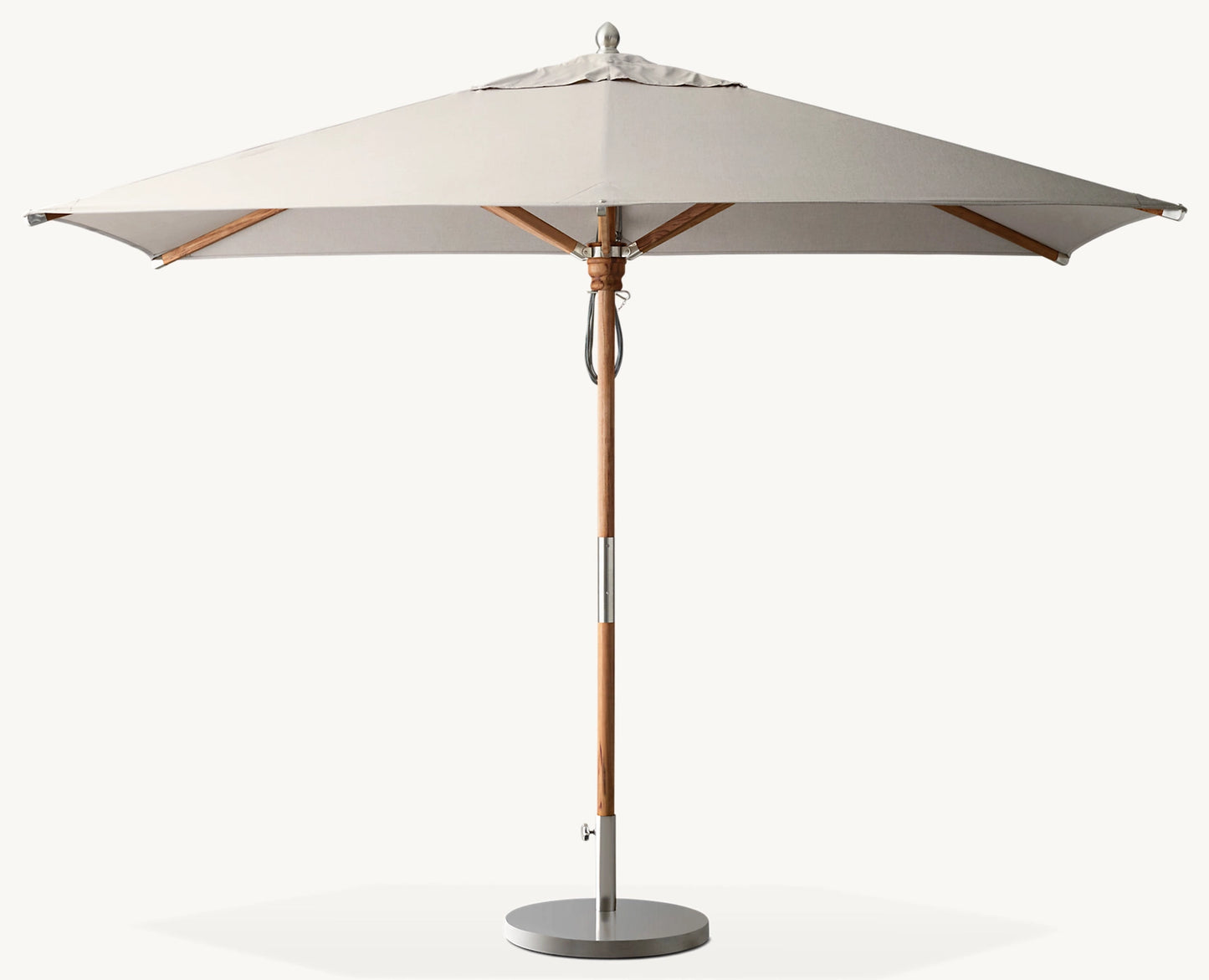 RECTANGULAR TEAK UMBRELLA