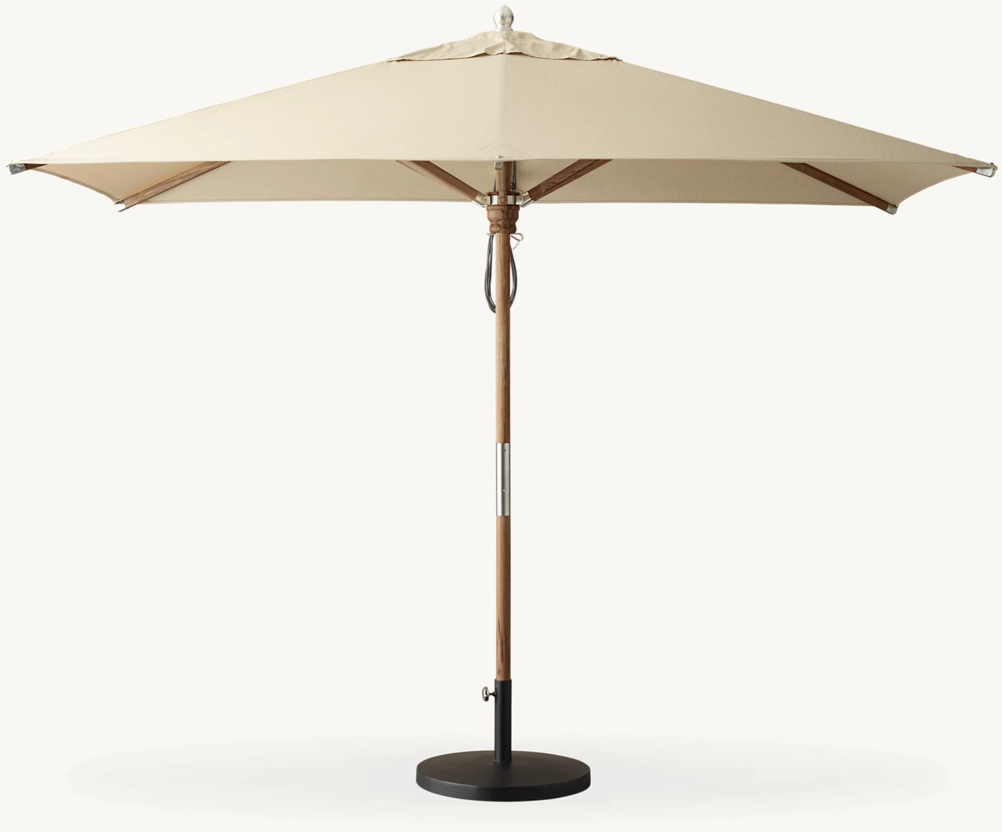 RECTANGULAR TEAK UMBRELLA